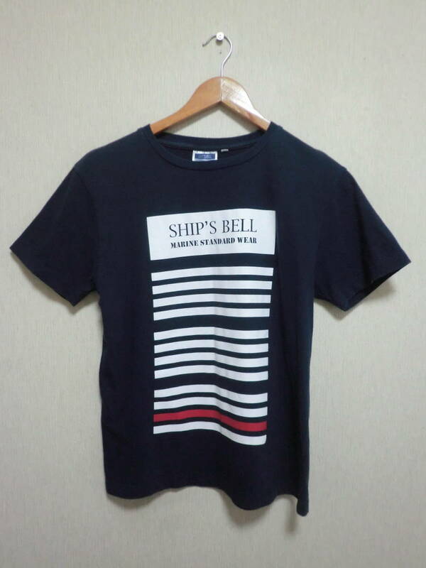 シップスベル SHIP'S BELL スタンダード Tシャツ コットン ネイビー系 size:S