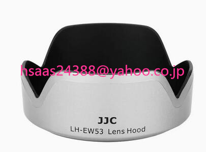 JJC EW-53 可逆式 レンズフード 花形 Canon RF-S 18-45mm F4.5-6.3 IS STM & Canon EF-M 15-45mm F3.5-6.3 IS STM レンズ に対応 シルバー