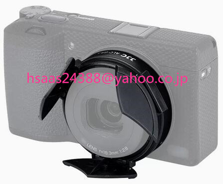 JJC 自動開閉レンズキャップカバー リコー GR III GR III HDF GR3 GR3 HDF デジタルカメラ用、防塵傷防止レンズプロテクター取り外し不要