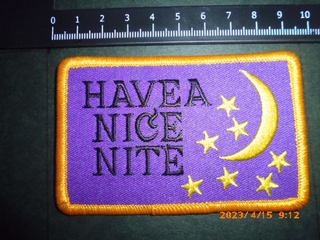 ワッペン　Have a nice nite 