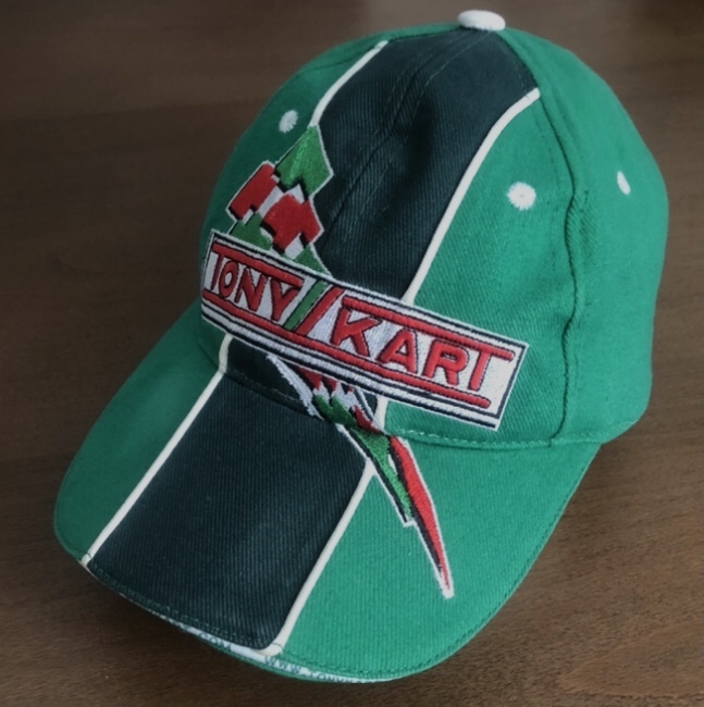 長渕 剛 着用 TONY KART キャップ CAP 刺繍 グリーン 緑 キャップ 帽子 ビンテージ 車 カーレース RACING イタリア ブランド 好きに も