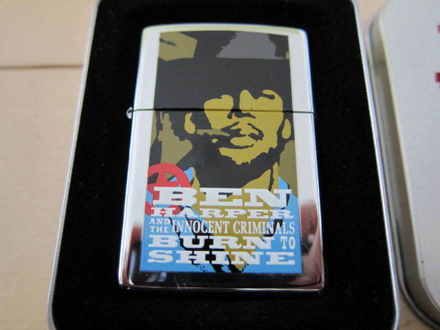 ベン・ハーパー バーン・トゥ・シャイン BURN TO SHINE ジッポライター ZIppo デッドストック 未使用品 新品 ben harper