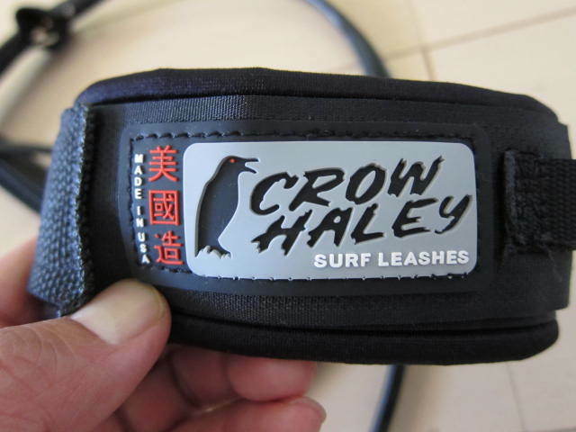 新品 CROW HALEY USA 6ft クロウ ヘイリー サーフィン リーシュ コード ハンドメイド アメリカ製 カリフォルニア ショートボード パワー