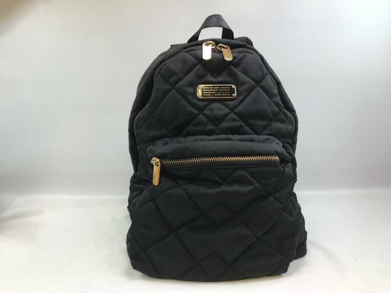 【MARC JACOBS】　マークジェイコブス　リュックサック　キルティング　ブラック　M0011321-001　中古　♯180161-33