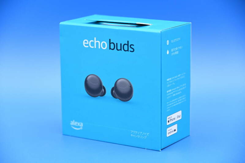 ★☆Amazon Echo Buds (エコーバッズ) ワイヤレスイヤホン 第2世代 ワイヤレス充電非対応 ブラック 新品未開封 ①☆★