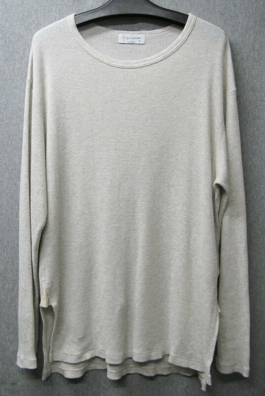 ヨウジヤマモト プールオム オーバーサイズ ロンT 3 ベージュ系 （ カットソー Tシャツ Yohji Yamamoto pour Homme OverSized L/S Tee 3 