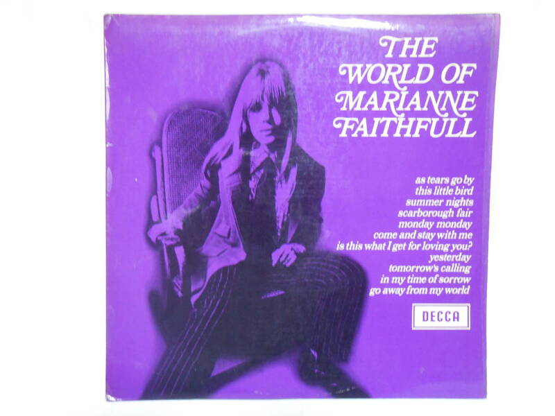 【UK LP】MARIANNE FAITHFULL THE WORLD OF MARIANNE FAITHFULL