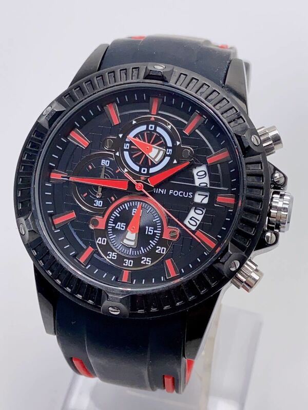 T521 美品 MINI FOCUS ミニフォーカス クォーツ メンズ 腕時計