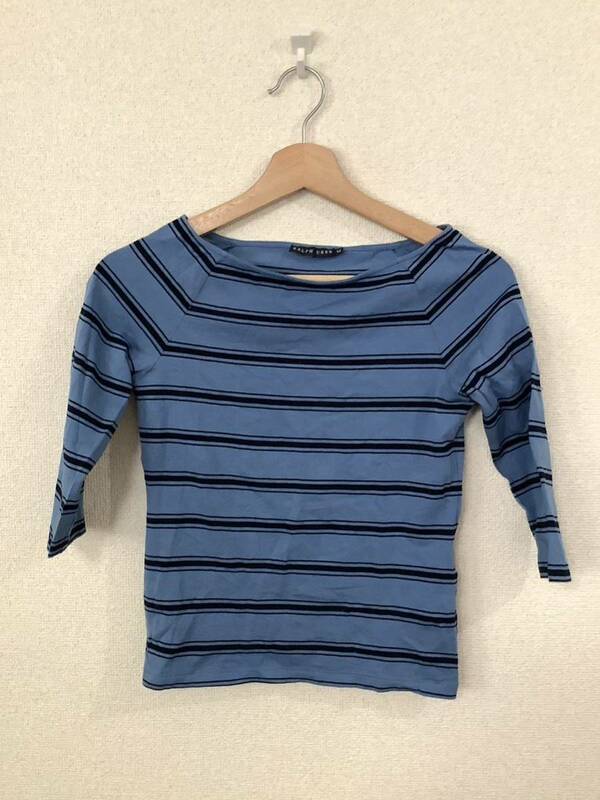 RALPHLAUREN ラルフローレン　ボーダー柄長袖Tシャツ　トップス カットソー　レディース　古着　セレクト