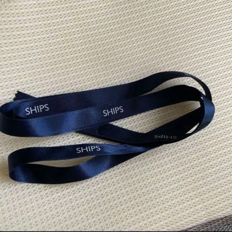 シップス SHIPS 紺のリボン