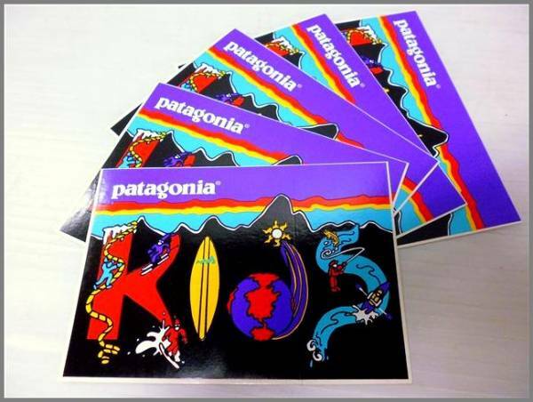 【数量5】 patagonia キッズ◎パタゴニア ステッカー KID'S 限定 廃盤 正規品