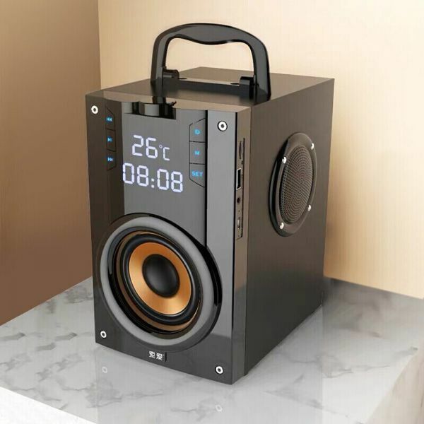 H318★2200mAh 4.2 ワイヤレス Bluetooth スピーカー Led 3D サラウンドステレオサブウーファーのTF FM AUX　ラジオ