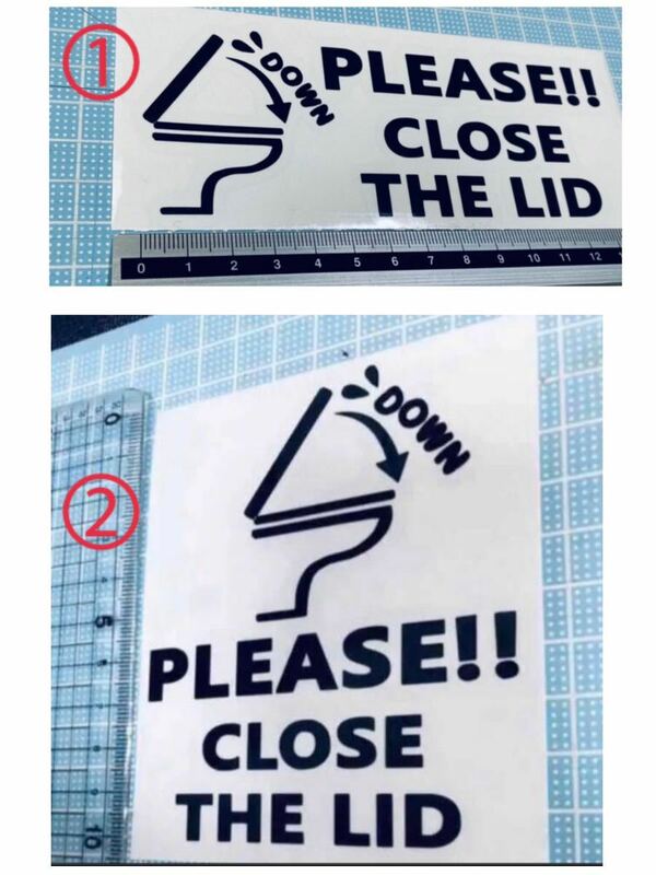 please！close the lidステッカー（色変更可能）