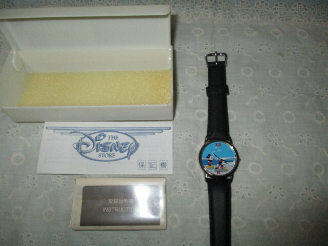 1990年代 ディズニーストア 限定オープニングウオッチ 腕時計 ミッキーマウスとミニーマウス 新潟店　ＮＩＩＧＡＴＡ　未使用