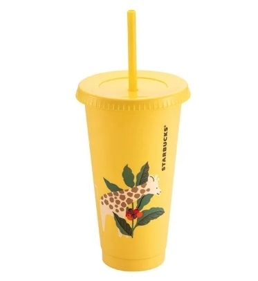 スターバックス　スタバ　海外台湾　キリンのカラーチェージリュザーブルカップ