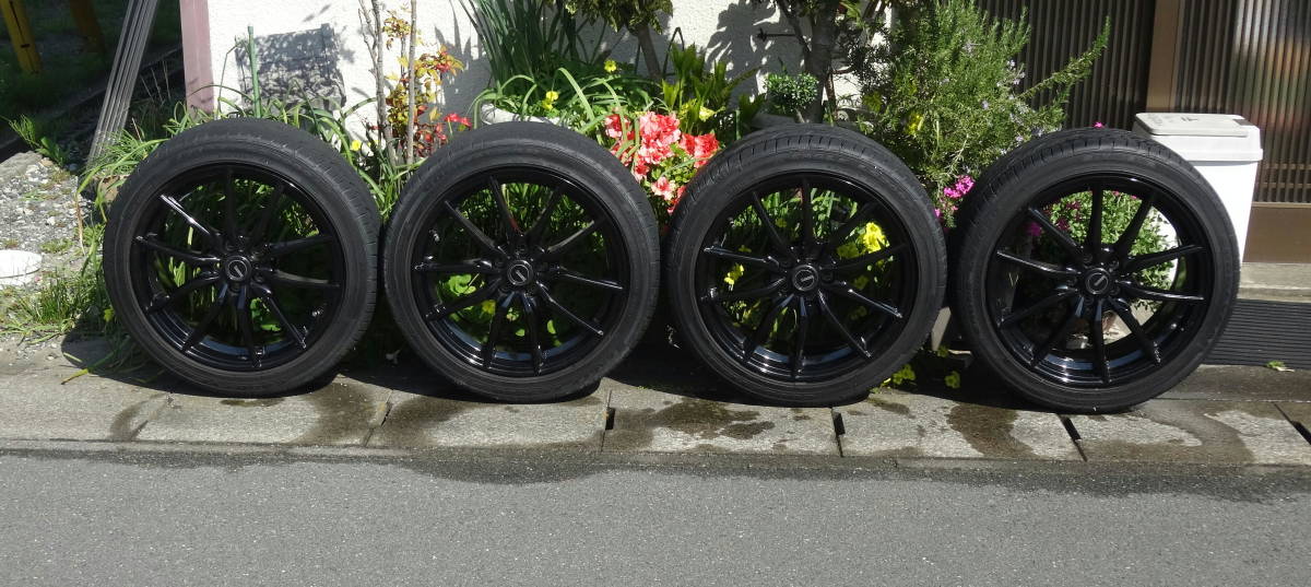 HOT STUFF G.SPEED G-02 17 7J +50 P.C.D100 5H + GOODYEAR EAGLE LS2000 HybridII 215/45R17
