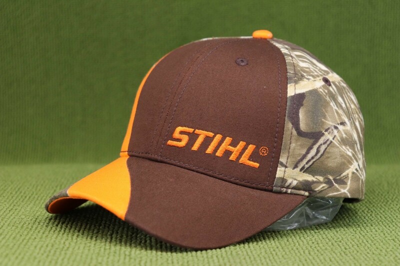 限定1新品US物 STIHL スティール スチール キャップ 帽子 ブラウンxオレンジxカモ迷彩 管0405nska