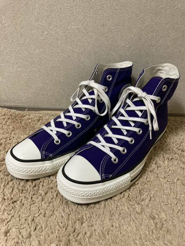 日本製 コンバース オールスター HI パープル 紫 US9.5(28センチ) CONVERSE