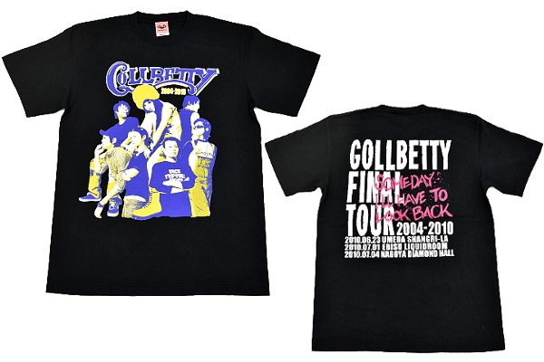 S4128★送料無料★新品★GOLLBETTY ゴルベティー★激レア スカロックバンド 2010年解散 ファイナルツアー 半袖Tシャツ M