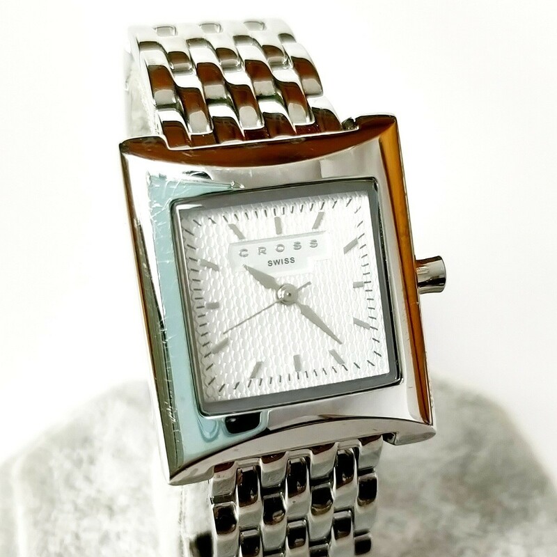 動作品 CROSS SWISS クロス スイス 高級感あるデザイン クォーツ レディース腕時計 稼働品 g369