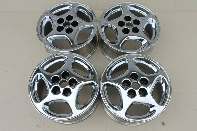 フェアレディZ Z32 アルミホイール クローム 北米日産純正 16×7.5J +45 PCD114.3 5H 4本 左右セット USA NISSAN 300ZX 絶版