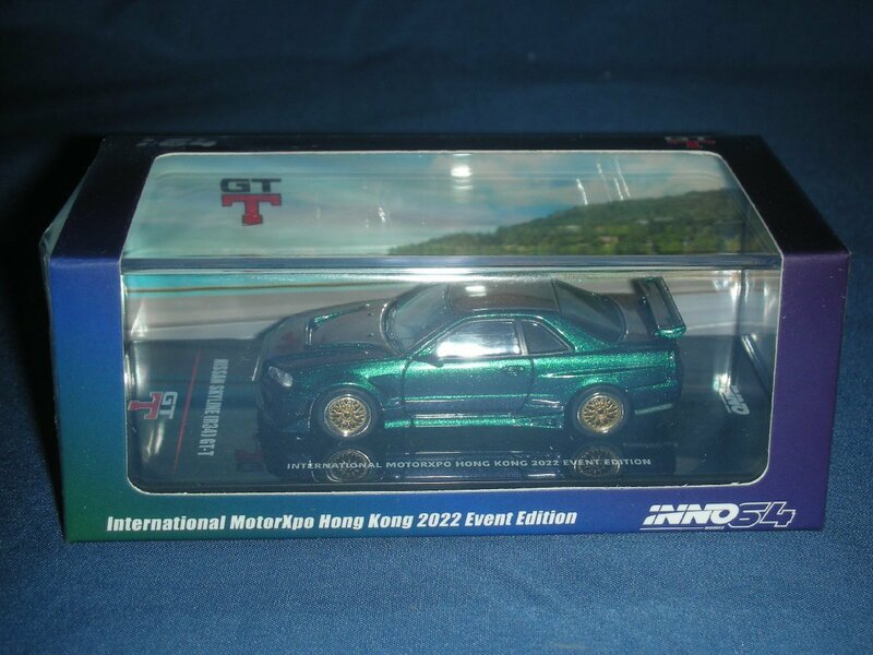 Inno Models 1/64 ニッサン スカイライン R34 GTT マジックパープルInterntional MotorXpo Hong Kong 2022 イベント限定モデル 完成品