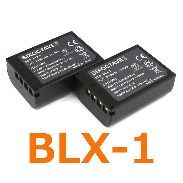 BLX-1 OLYMPUS 互換バッテリー 2個　純正充電器で充電可能 OM SYSTEM OM-1 対応 BCX-1