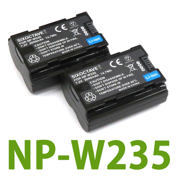 NP-W235 FUJIFILM 互換バッテリー 2個　純正充電器で充電可能 X-S20 X-H2 X-H2S X-T4 X-T5 F GFX100S GFX50S II