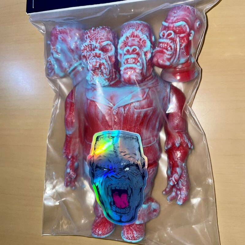 もうこやま ゴリラ フランケン Monster Patrol Toys 限定カラー マーブル成型 モウコヤマ ソフビ sofvi moucoyama Gorilla Franken ラスト1