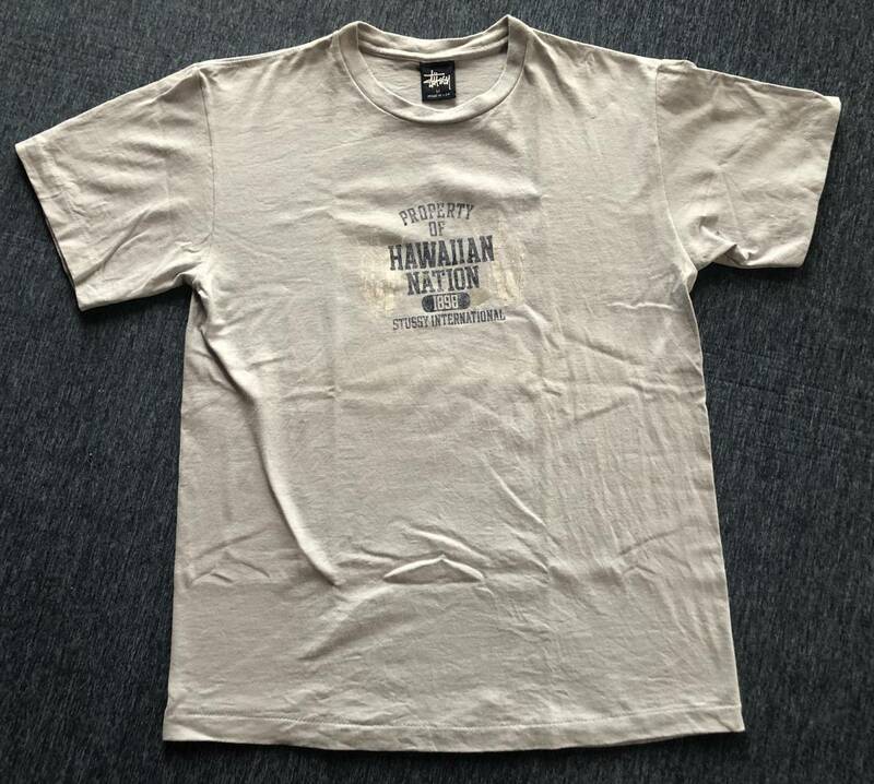 90's　オールドステューシー　tシャツ　old stussy　90年代　ヴィンテージ　90s　1990年代　TEE　紺タグ　アメリカ製　水色