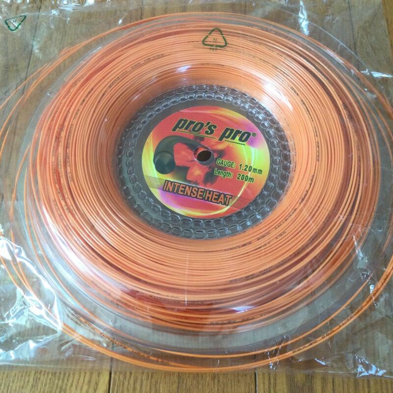 pro's pro INTENSE HEAT(オレンジ) 1.20mm 200m テニスガット