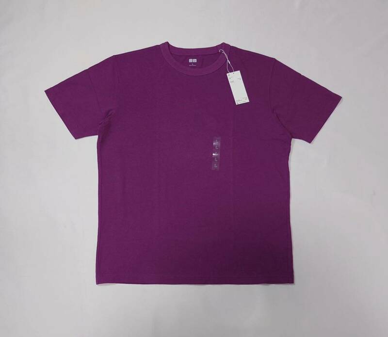 (未使用) UNIQLO U ユニクロ // 半袖 Tシャツ カットソー (パープル系) サイズ L