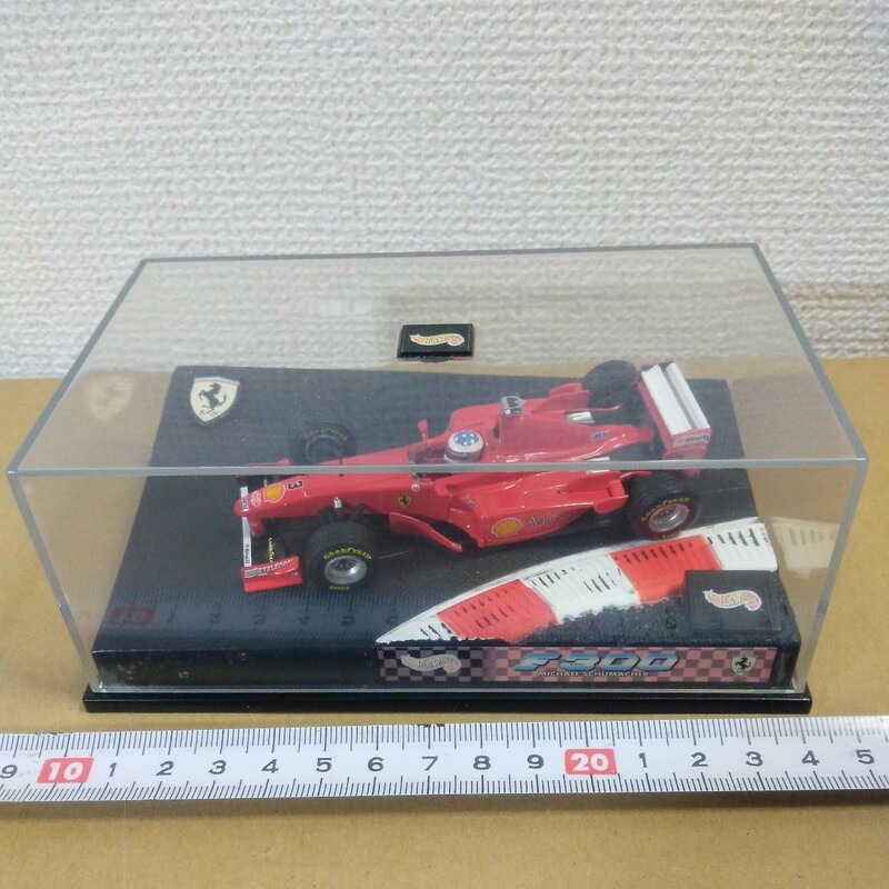 ミニカー ホットウィール フェラーリF300 M.シューマッハ 1/43スケール？ 中国製 1998年製 MATTEL社 未チェック 詳細不明 ジャンク扱い 