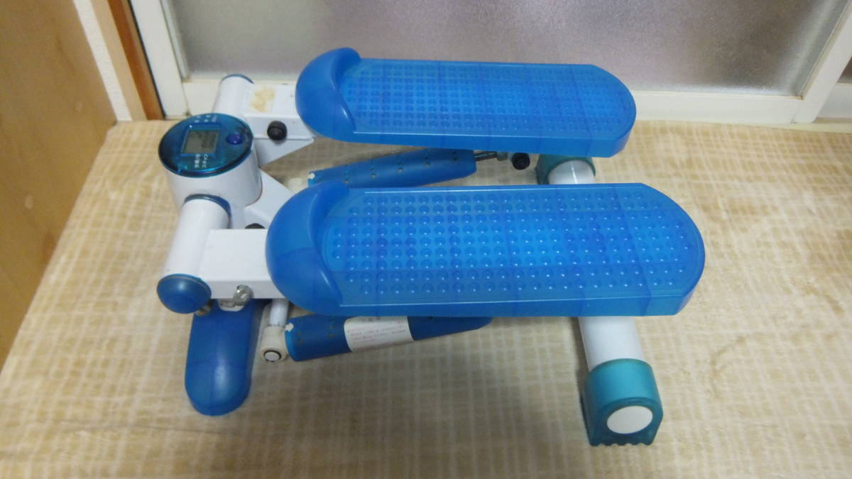 要説明文必読 M84 CHAIRMAN ステッパー ジャンク品 修理 部品取り ブルー エクササイズ ダイエット 昇降運動 トレーニング カウンター