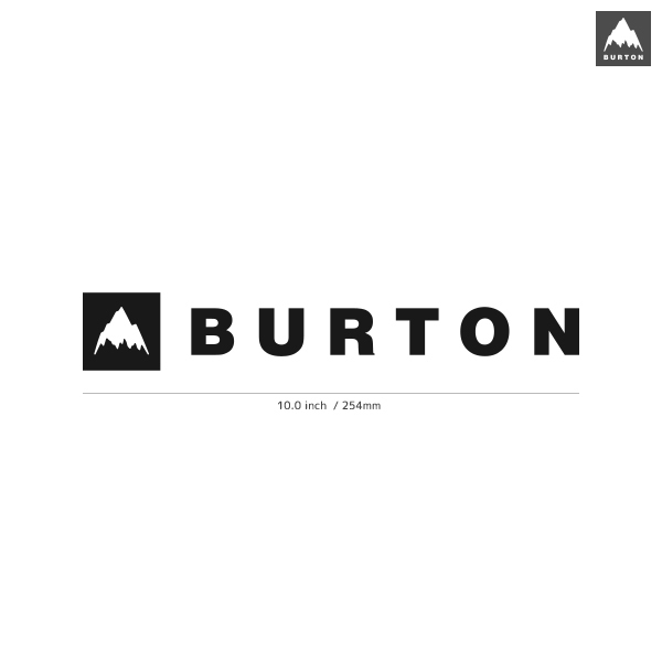 【BURTON】バートン★07★ダイカットステッカー★切抜きステッカー★10.0インチ★25.4cm