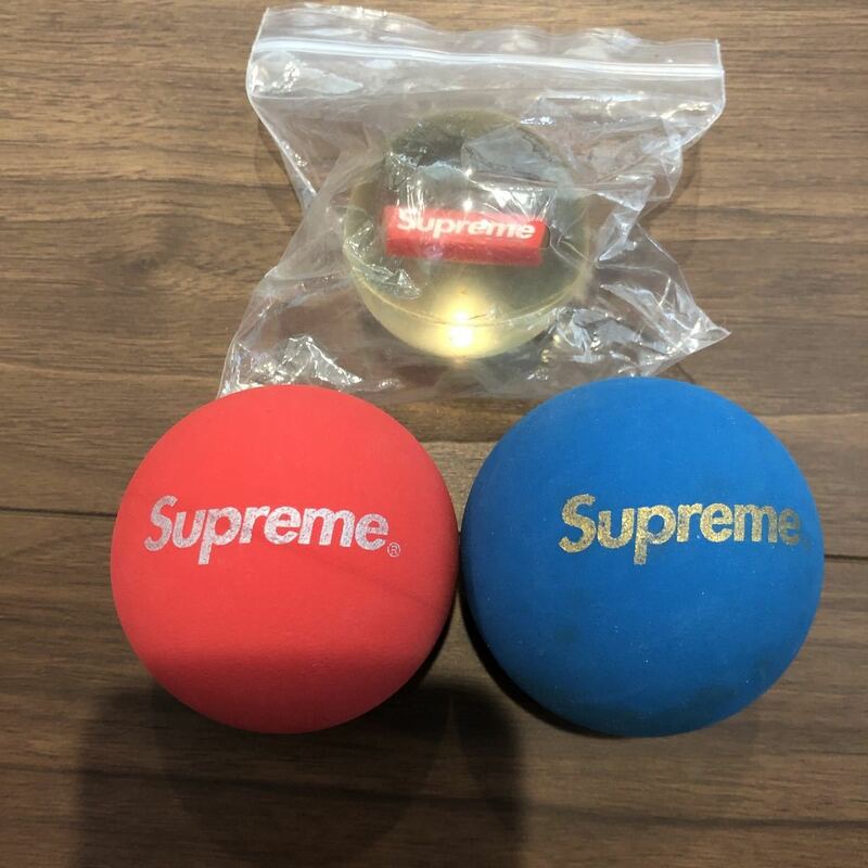【Supreme】ボール 3点 セット 新品 / ノベルティ スーパーボール BOXロゴ ボックスロゴ BOX LOGO シュプリーム