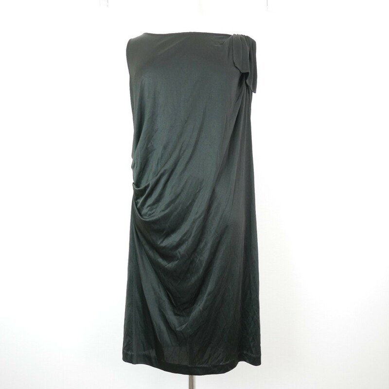 Spick & Span Noble スピック＆スパン ノーブル ノースリーブ ワンピース ドレス BLACK 38