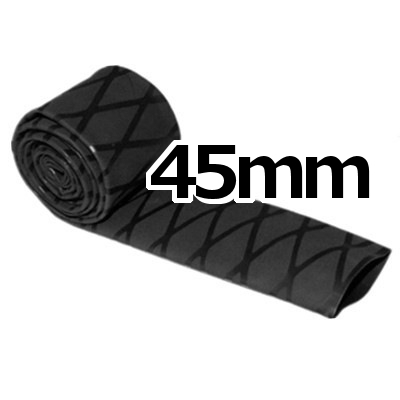 45mm ブラック 竿カバー収縮チューブ 防水 耐熱