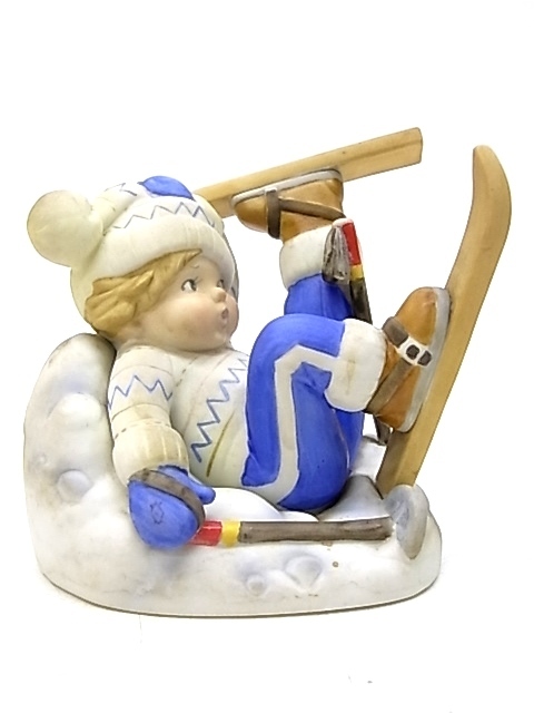 e9476　フィギュリン　陶器人形　フランクリン・ポーセリン　ノルウェー　THE U.N. CHILDREN/Sven from Norway