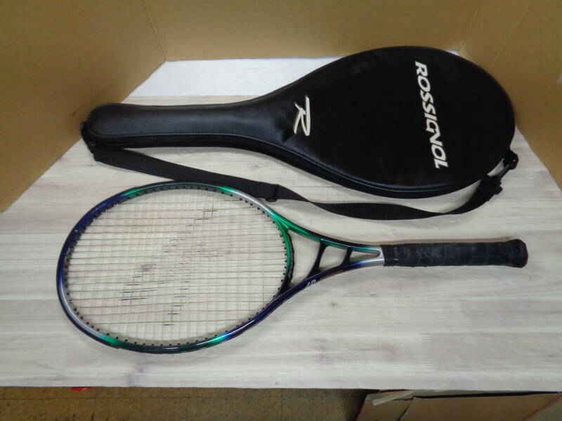 テニスラケット　ROSSIGNOL ロシニョール 　4R　BRAIDED GRAPHITE　グラファイト ブルー＆グリーン　