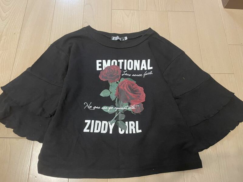 【ZIDDYジディ】ベル袖カットソー Tシャツ 七分袖