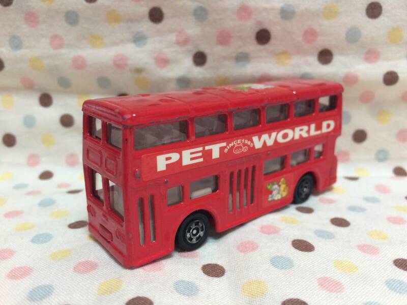 ☆トミカ☆ロンドンバス PET WORLD☆NO.F15☆USED☆