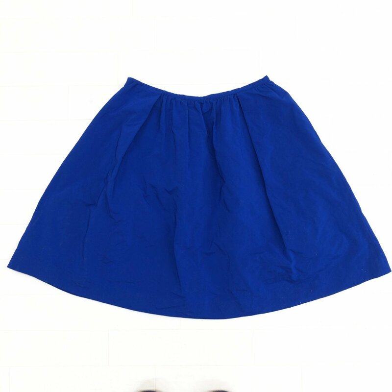 MACPHEE マカフィー フレアスカート 34(S) 青 ブルー 日本製 ボリュームスカート レディース 女性用 国内正規品 トゥモローランド