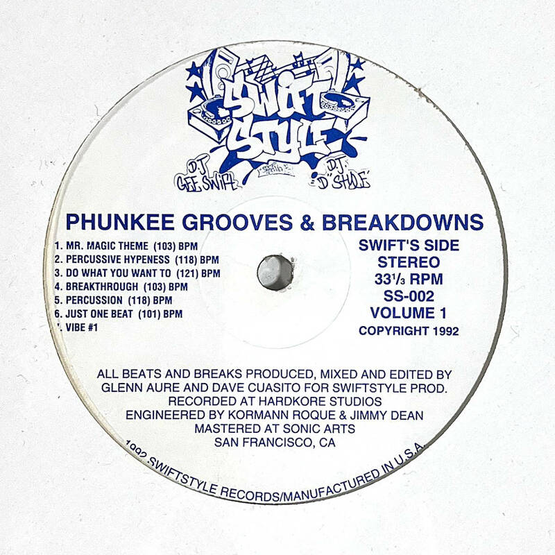  DJ Gee Swift & D.J. D''Style (D-Styles) - Phunkee Grooves & Breakdowns バトルブレイクス レコード 12インチ beat junkies