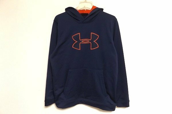 z10879:UNDER ARMOUR（アンダーアーマー）COLDGEAR　フリースパーカー/紺/L