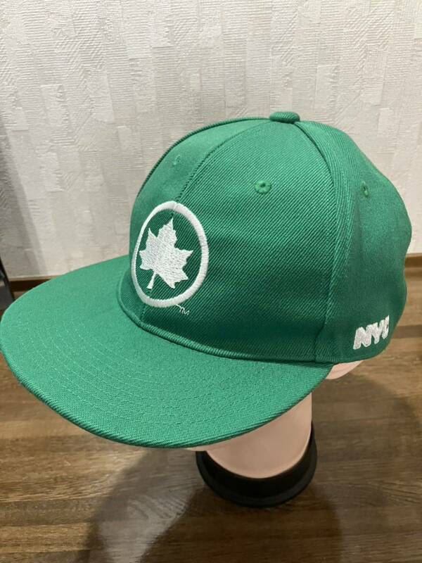 NYC キャップ　帽子　ベースボール　緑　グリーン　ニューヨーク　NY