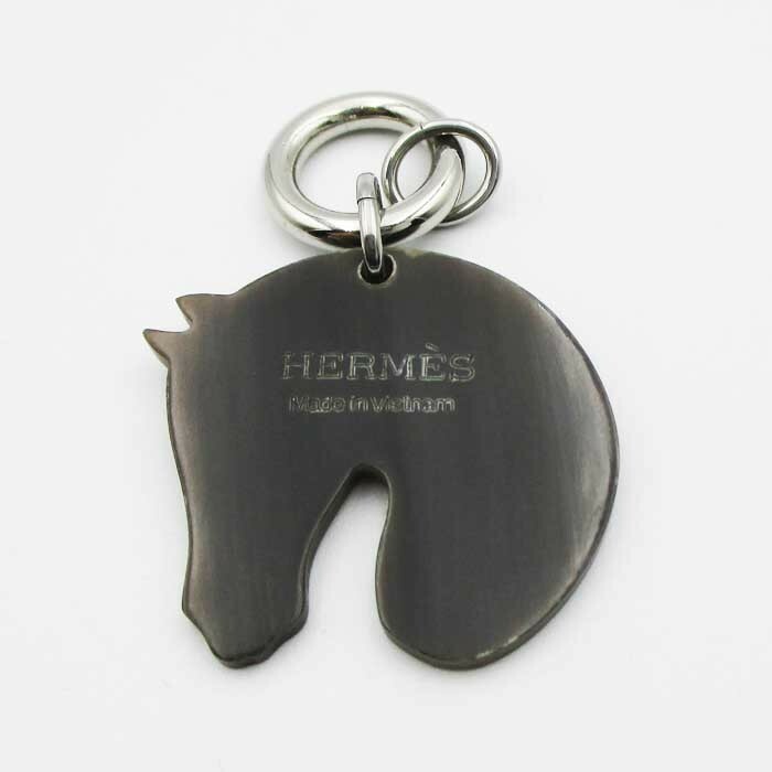 HERMES エルメス タッタソール ネックレス チョーカー バッファローホーン ホース ペンダント