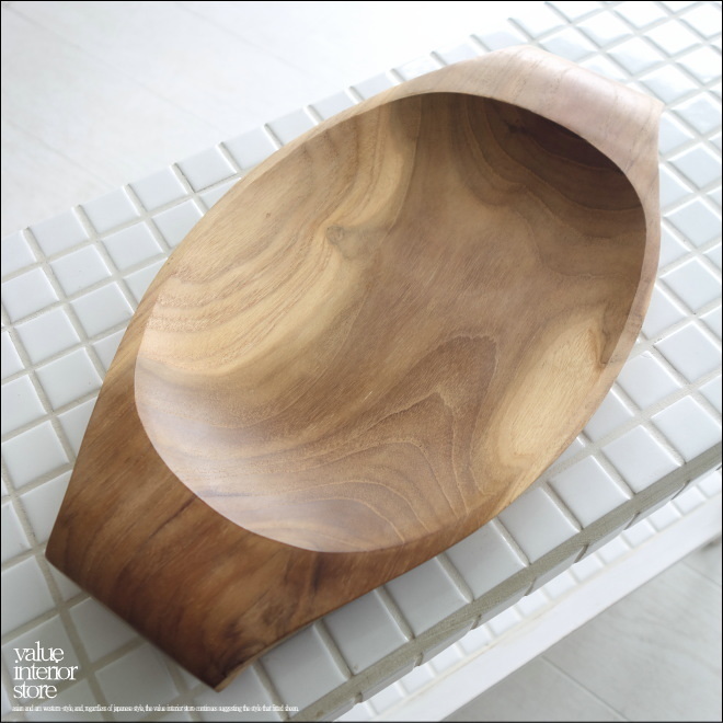チーク無垢材 ランチプレート35cm 木皿 木のお皿 中皿 大皿 木製食器 ウッドプレート ナチュラル 木製皿 世界三大銘木