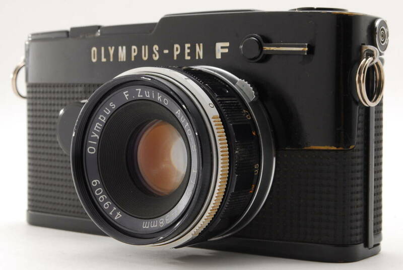 OLYMPUS オリンパス PEN-FT ブラック フィルムカメラ + F.ZUIKO 38mm F/1.8 レンズ (oku2033)