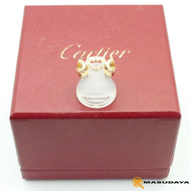 ◆◇【美品】Cartier カルティエ Cハート ダイヤモンド リング 750/K18YG◇◆